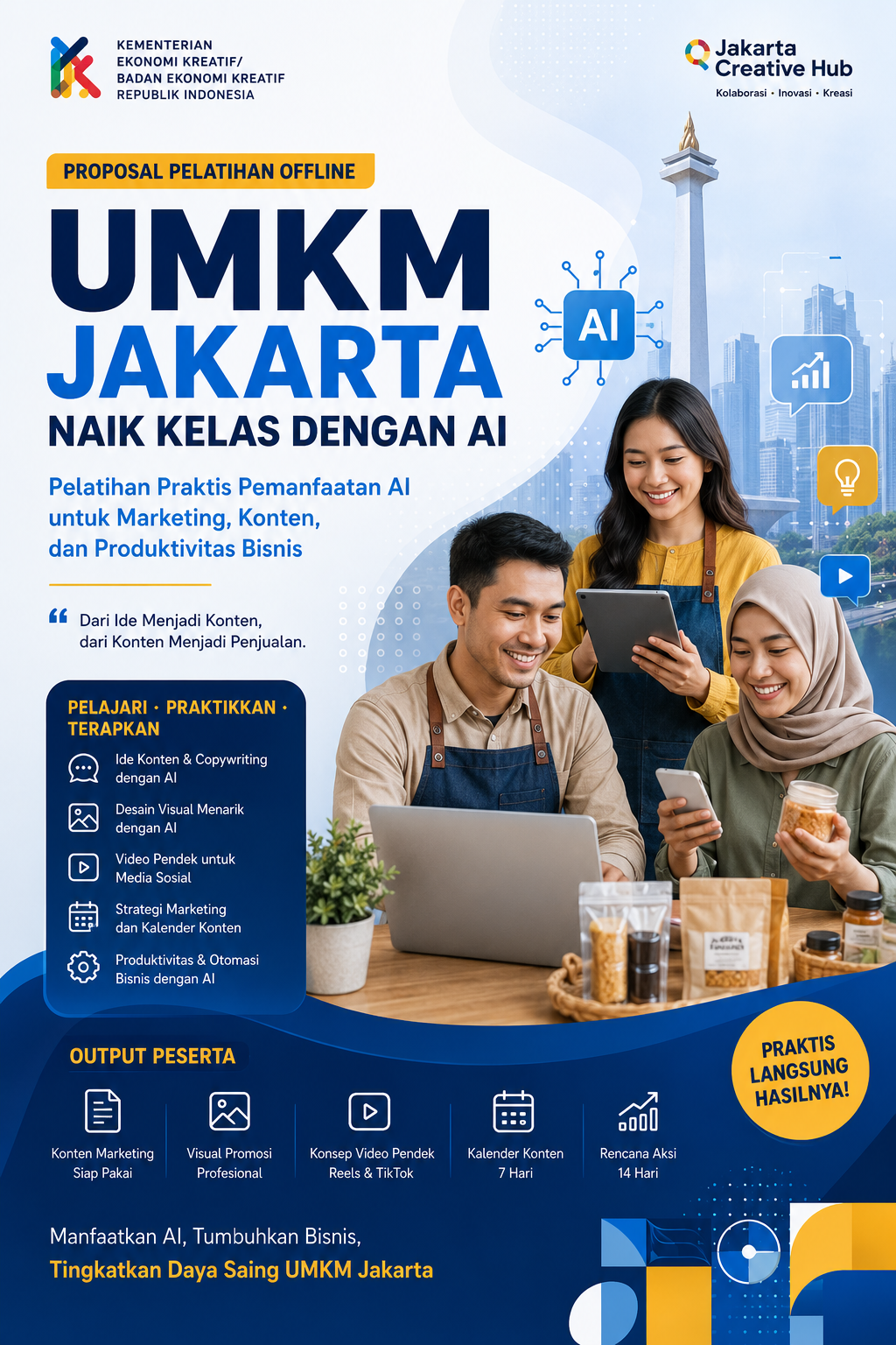 Cover UMKM Jakarta Naik Kelas dengan AI